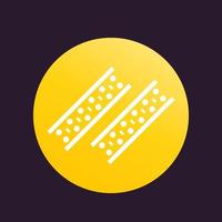 LED strips icon vector