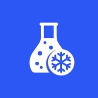 endothermic chemical reaction vector icon
