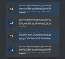 1,2,3,4 steps, timeline, labels, infographics elements vector