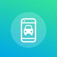 carsharing app vector icon