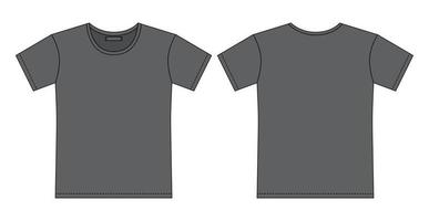 Black T Shirt Front And Back Vector Art, Icons, and Graphics for