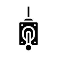 control lever glyph icon vector illustration sign