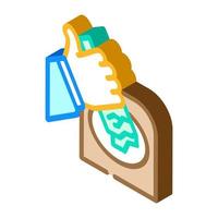 waste sorting isometric icon vector illustration