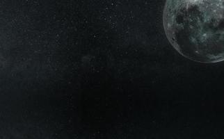 The Moon and deep space photo