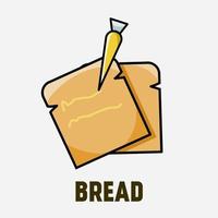 vector ilustrativo del símbolo de pan perfecto para imprimir, etc.