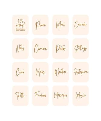 Illustration vector graphic of Cream Text Icons Icon Set perfect Text for anything about Icon Set or something like that