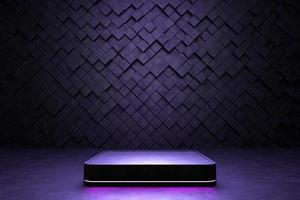 Podium display, Futuristic pedestal for product presentation photo