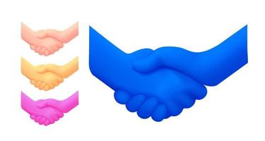 Handshake emoji vector isolated illustration. Handshake emoticon