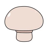 Cute funny mushroom character. Vector hand drawn traditional cartoon vintage, retro, kawaii character illustration icon. Isolated on white background. Mushroom character concept