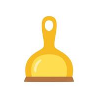 Vector illustration of plastic dustpan on white background.