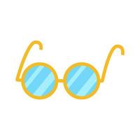 Vector illustration of glasses on white background.