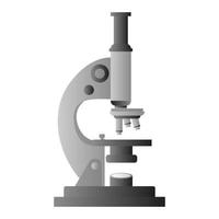 Cartoon science microscope vector isolated object illustration