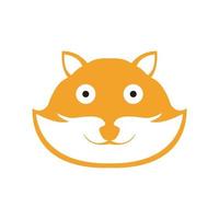 face cute orange hamster logo design vector graphic symbol icon illustration creative idea