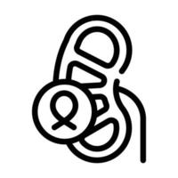 kidneys cancer line icon vector illustration sign