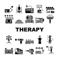 Physical Therapy Aid Collection Icons Set Vector