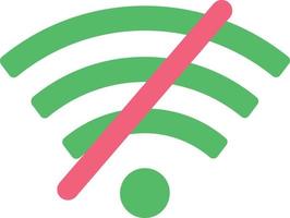 sin señal de red wifi vector