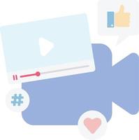 promoción de campaña de anuncios de video de contenido vector