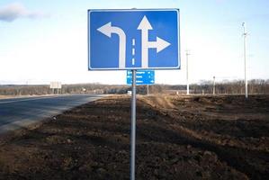 traffic sign direction way photo