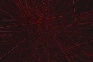 Red irregular linear chaos effect background texture. Abstract technology and futuristic 3d illustration photo