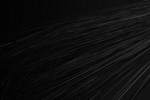 Entangled streams of electrical wires on black background. Abstract 3d rendering photo