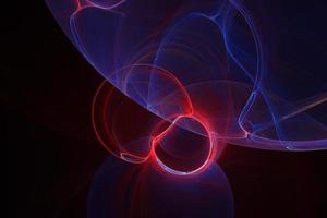 Abstract digital wave visualization look like a neon light streaks party 3d render background photo