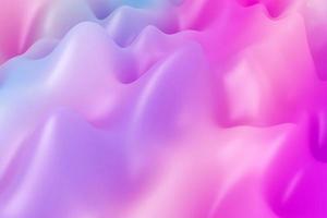 Trendy fuchsia decorative wallpaper. Glassy waving texture in the wave motion 3d rendering photo
