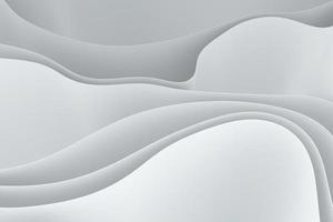 Elegant tracery smooth curve 3d illustration. Dynamic wallpaper in gray color. Abstract twisted wave background photo