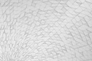 el triángulo retorcido blanco en movimiento da forma a la ilustración de renderizado 3d de fondo. curva abstracta geométrica visualización tridimensional foto
