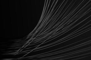 Fondo de cables eléctricos de volumen de caos cibernético virtual suave. ilustración 3d abstracto foto