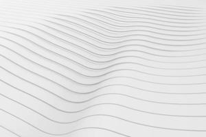 White background with volume lines. Abstract three-dimensional wave band 3d rendering photo