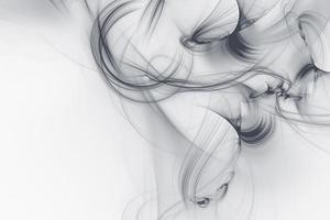 Abstract smoky wave on white background. Futuristic light effect wallpaper surface 3d rendering photo