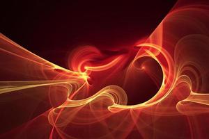 Futuristic smooth smoke lights surface. Abstract flowing wave shape light 3d illustration