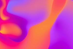 Holographic liquid gradient background. Stylish holographic fluid wallpaper in trendy color. Abstract 3d rendering photo