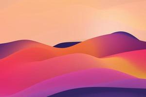 flujo elegante de fondo de onda de gradiente líquido púrpura oscuro. ilustración 3d abstracto foto