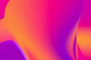 Purple and yellow wavy liquid gradient smooth background. Abstract holographic fluid 3d rendering visualization photo