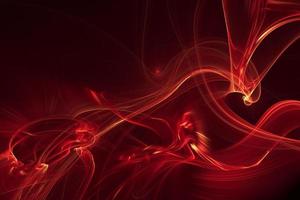 Deep red smooth wavy surface design 3d illustration. Abstract smoky wave background in technology and futuristic style photo