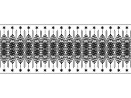Abstract ethnic geometric pattern design for background or wallpaper.Ethnic geometric print pattern design Aztec repeating background texture in black and white. Fabric, cloth design, wrapping vector