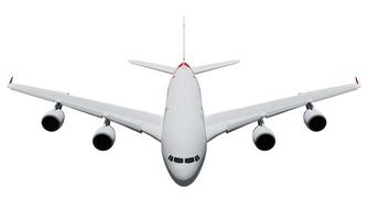 Airplane isolated on white background , 3D rendering photo