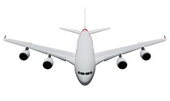 Airplane isolated on white background , 3D rendering photo