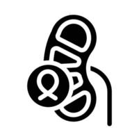 kidneys cancer glyph icon vector illustration sign