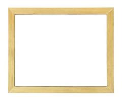 Wood frame isolated on white photo