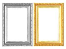 antique frame isolated on white background photo