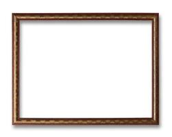 Antique Frame Isolated On White Background photo