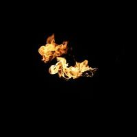 Beautiful stylish fire flames photo