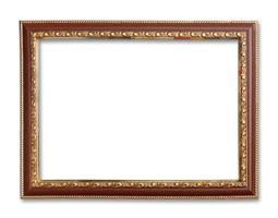 antique frame on the white background photo