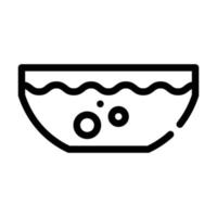 línea de sopa de remolacha icono símbolo vectorial ilustración vector