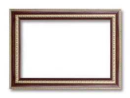 Antique Frame Isolated On White Background photo