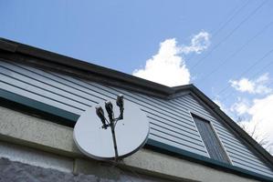 satellite dish on the house photo