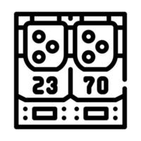 game panel line icon vector illustration flat