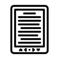 ebook device line icon vector illustration